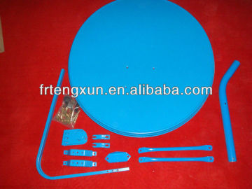 Blue color KU band 80/90cm satellite dish antenna