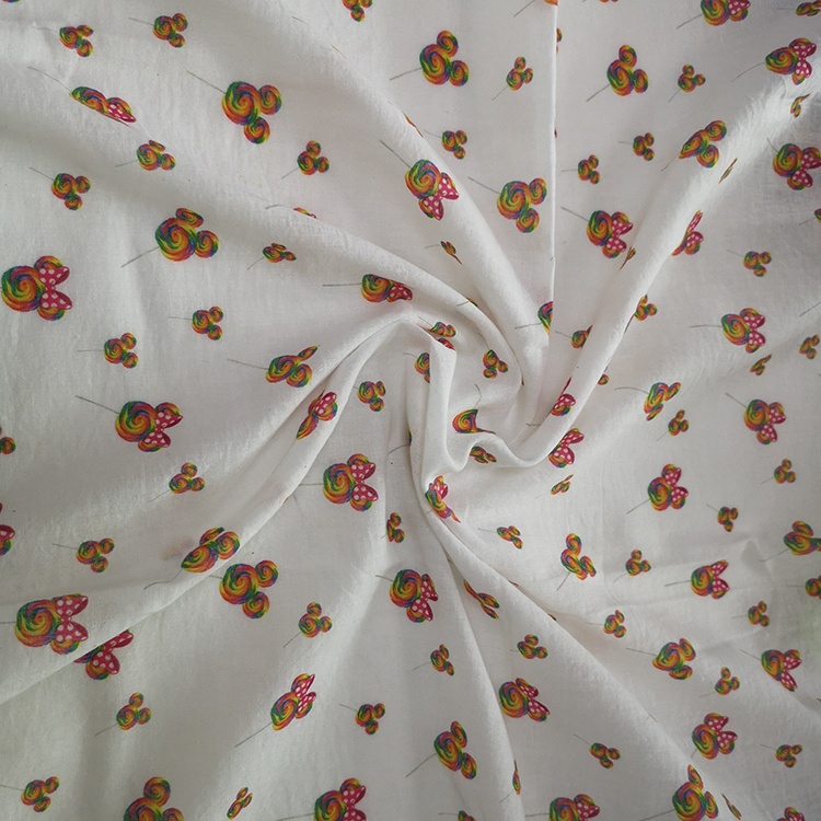 Custom Digital Print 100% Cotton Dress Fabric