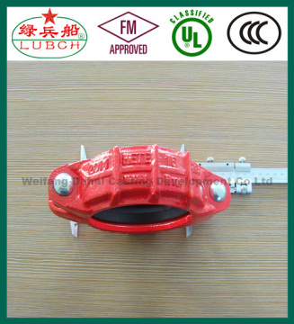 ASTM A536 65-45-12 FM UL ULC ductile iron pipe fittings fire coupling