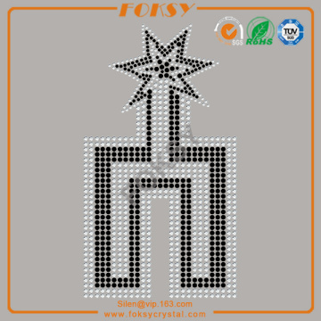 Spurs crystal hot fix rhinestone transfers