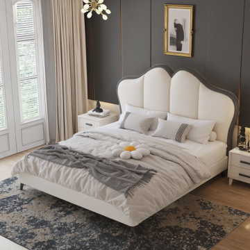 Modern Queen Size Leather Bed Frame
