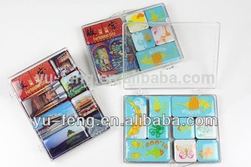 Souvenir Epoxy Resin Fridge Magnet Set