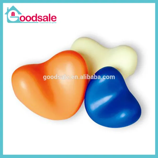Fashion Heart-shaped Colorful PU Foam Waterproof Spa wedge Bath Pillows