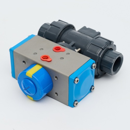 Plastic acid and alkali resistant ball valve