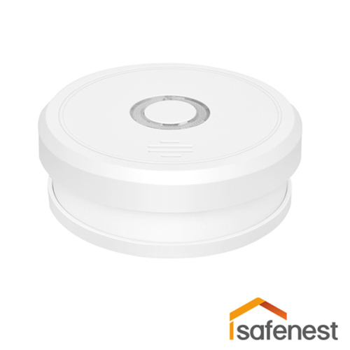 white photoelectric smoke detector with DC 9V