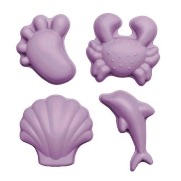 Moules de plage de la plage de silicone personnalisées Moyers de minuit Noir