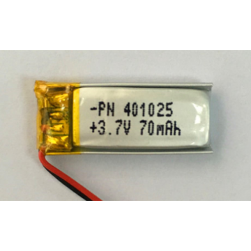 70mAh Lithium Polymer Battery for Bluetooth Watch (LP1X2T4)