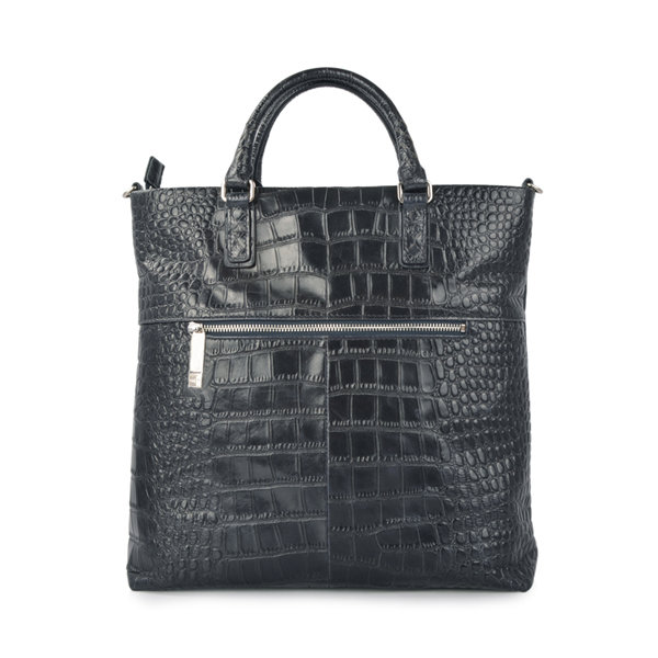 fashion italian genuine leather handbag business women tote bag