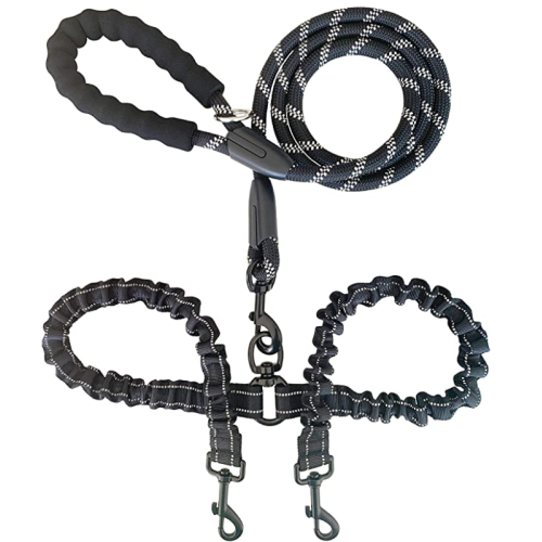 Dual Bungee Double Dog Leash