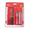 16PC Burin Set mit Kunststoffgriff