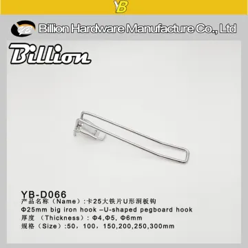 supermarket display hanging hook cardboard hook metal euro hook