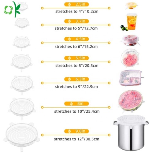 실리콘 스트레치 원형 스마일 디자인 다양한 크기