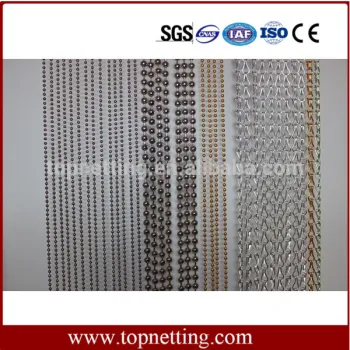 Fashion Metal Stainless Steel Ball Chain Curtain