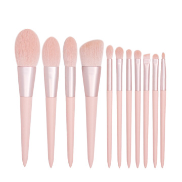 Professional 11pcs Makeup Brushes Kit - Private Label Powder Foundation Eyeshadow Eyebrow Set