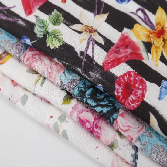 Sustainable Linen Fabric for Custom Digital Printing - 100% Pure Linen Garment Materials Wholesale in Shaoxing