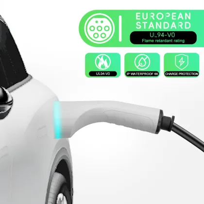 Portable electric car charging station EU standard 7kW type 2 EV portable chargers and charging stations