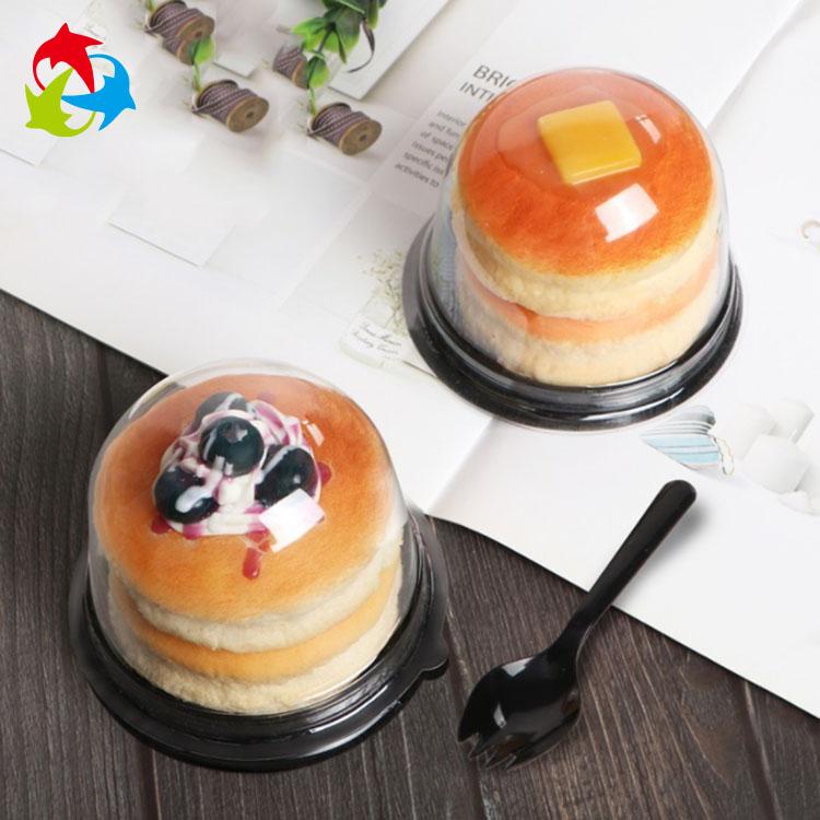 Transparent round mini moon cake plastic box