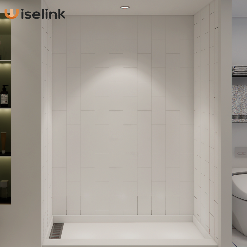 cultured marble shower wall