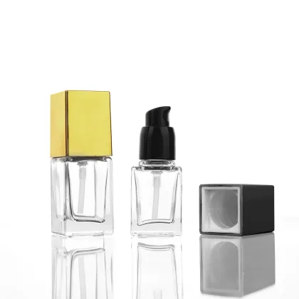 Clear cosmetic containers bottles,cosmetic airless pump jars