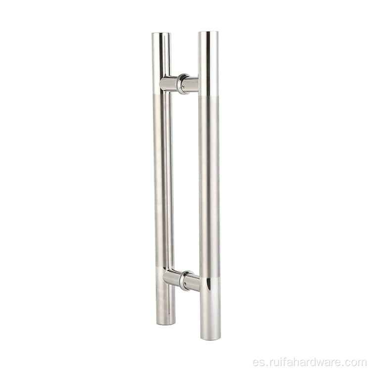 Manija inoxidable para puerta de vidrio - Grado comercial