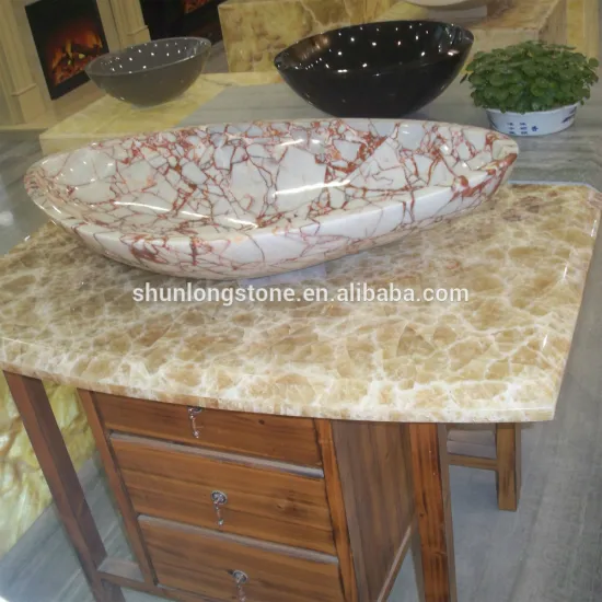 Onyx top and sinks,stone hand basin