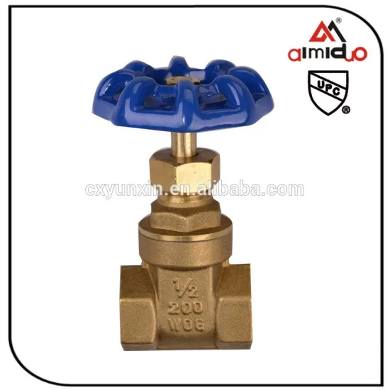 UPC brass gate valve
