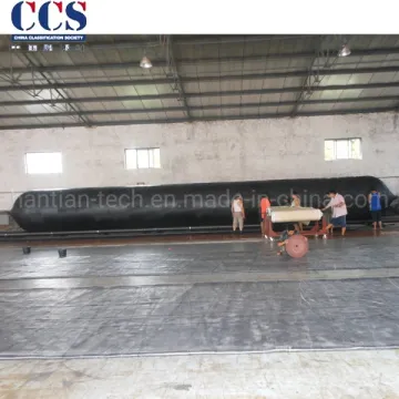 Salvage Ship Launching Marine Rubber Cylindrical Balloon