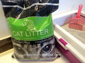 8L New products crush shape activated charcoal green tea fragrance bentonite cat litter