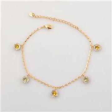 Fashion Anklet with Swarovski Stone