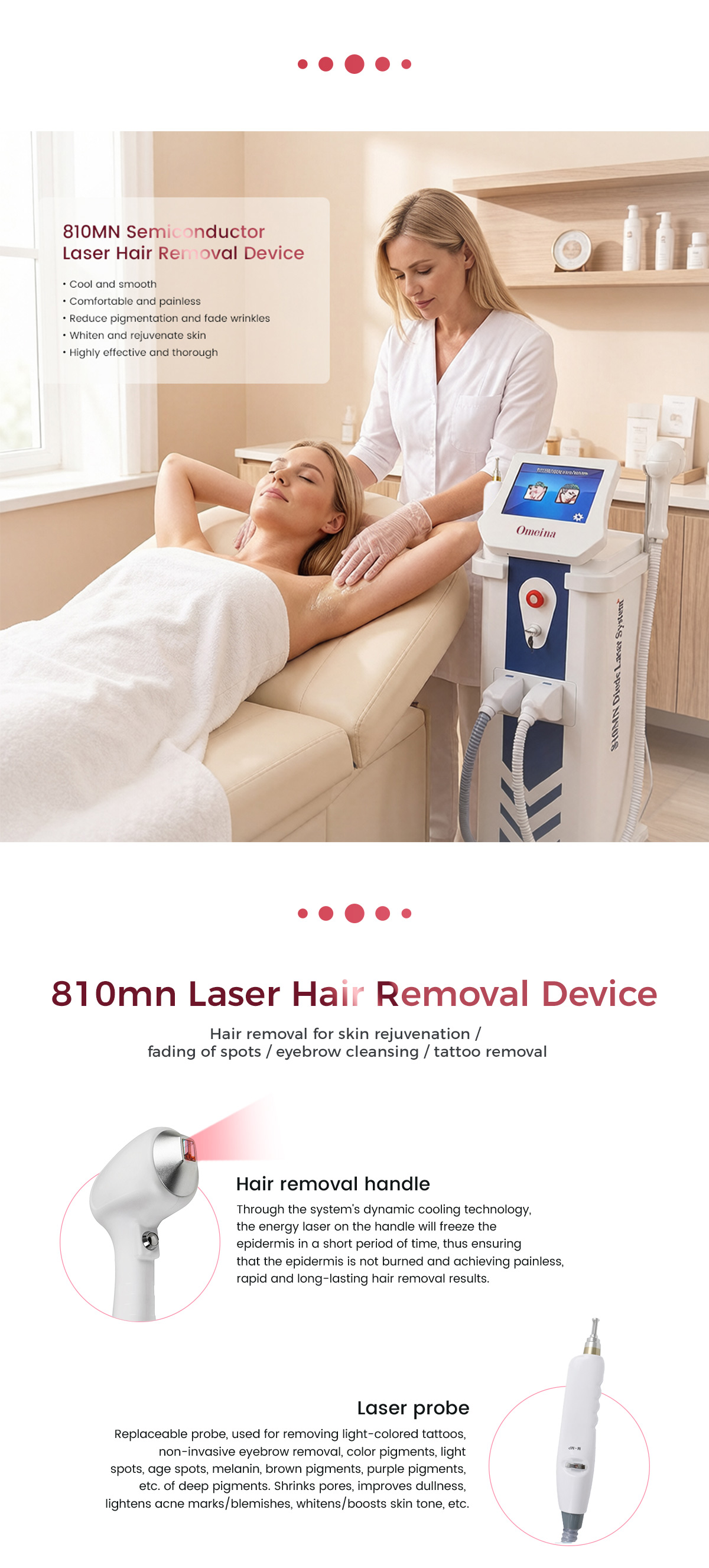 machine for hair removal laser
