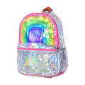 TPU Laser Schoolbag Transparent Symphony Sachony Back-Capacity Cartoon Sequins Children&#39;s Leisure Schoolbag
