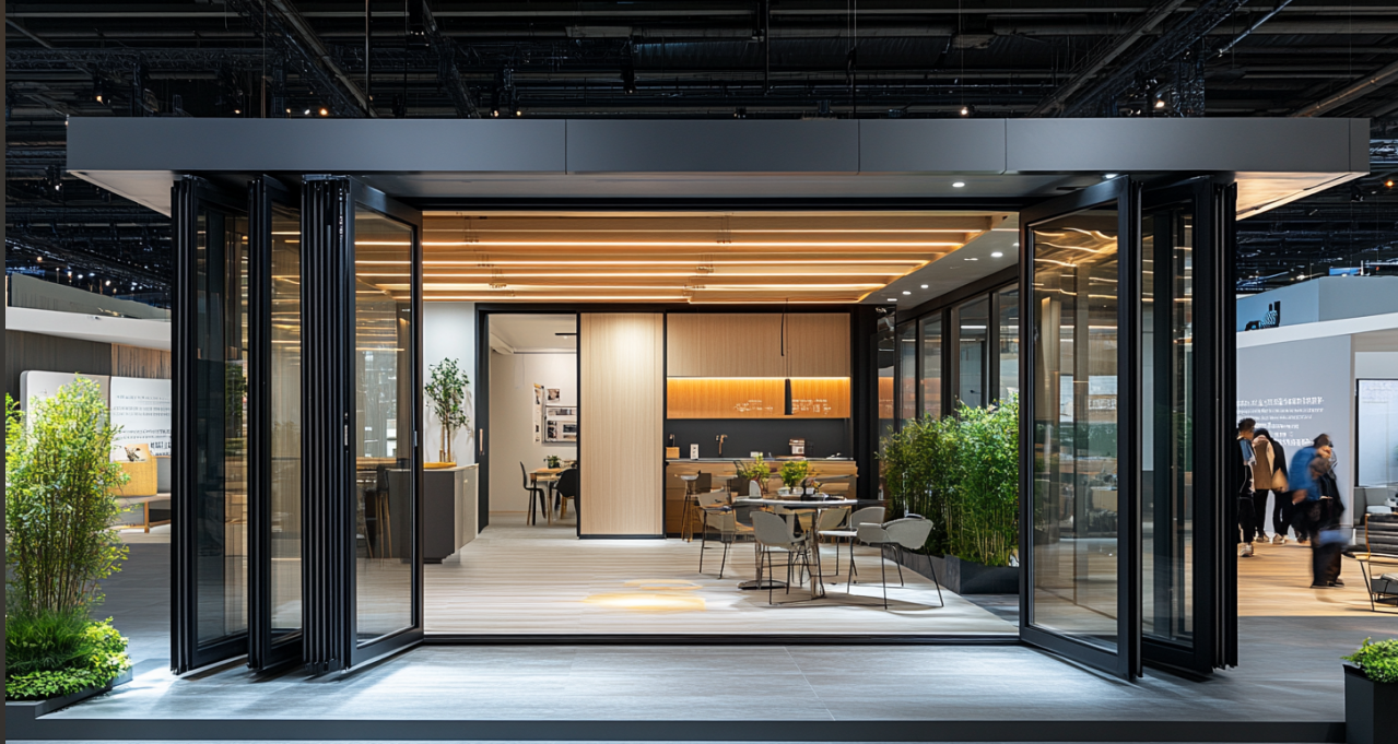 Aluminum folding doors