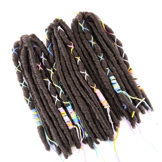 X-TRESS 12" Dreadlock Faux Locs Crochet Braids Synthetic Hair Extensions Black Hair Braids With Color Line Soft Jumbo Braiding