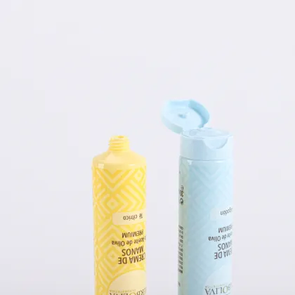 Skin care lotion soft plastic tube packaging