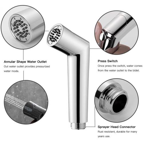 Portable handheld ABS plastic Toilet bidet sprayer