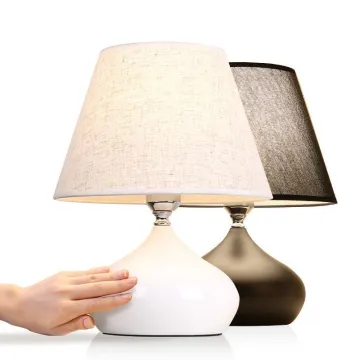 Ceramic E27 Night Light: Modern Decorative Bedside Lamp for Bedroom