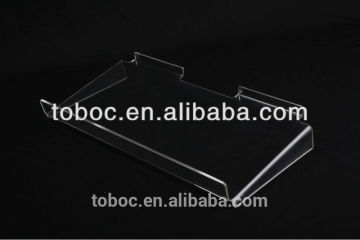 (N-1)clear acrylic shirt shelf with double sides' screws