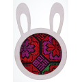 Imanes de nevera con forma de conejo hechos a mano de estilo étnico