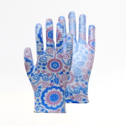 Popular PU Coated Multicolor Safety Labor Gloves
