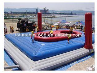 School Tarpaulin Inflatable Sports Games , Volleyball Court