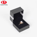 Benutzerdefinierte Logo Black Jewelry Halskette Ring Papier Box