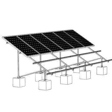 Aluminum Alloy Photovoltaic Solar Panel Racking Systems for Concrete-Based Ground Mounting