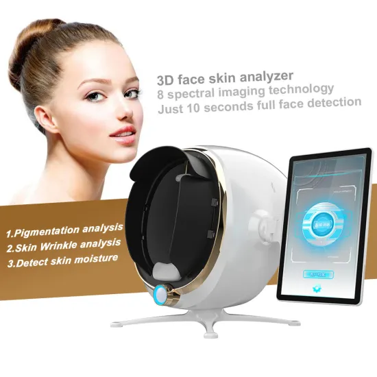 3D AI Facial Tester Scanner - 8-in-1 Skin Analysis Machine
