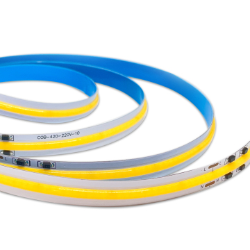DC12/24V AC220V Flexible Dotless COB LED Strip Lights for Backlighting