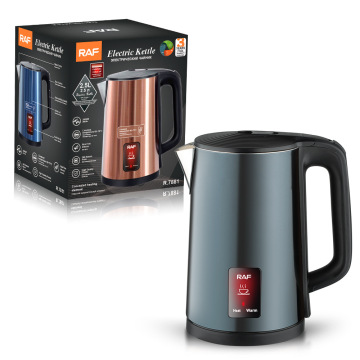 Premium Brand RAF Cross-border Thermal Thermostatic Automatic Power Off Stainless Steel Kettle - 2.5L Large Capacity