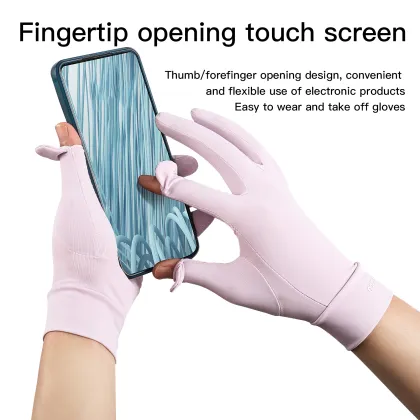 Anti-UV Touch Screen Sun Protection Gloves for Outdoor Activities