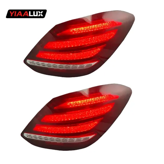 High-Quality Upgrade Full LED Taillight Assembly 12V ABS+PC for Benz W205 Compatible with Maybach 2014-2019