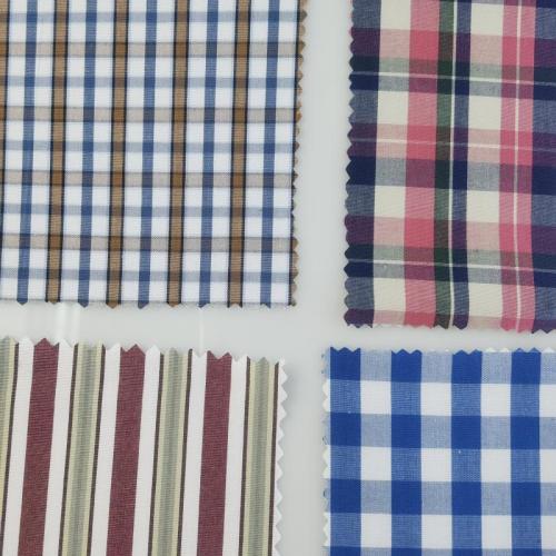 CHECK SHIRT FABRIC High thread count high density Cotton shirt fabric Manufactory