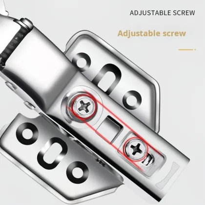 Custom 304 Stainless Steel Hydraulic Hinges: 2.0mm Thickened Damping Buffer Cabinet Door Hinges