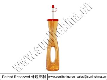 17oz plastic yard cup with straw